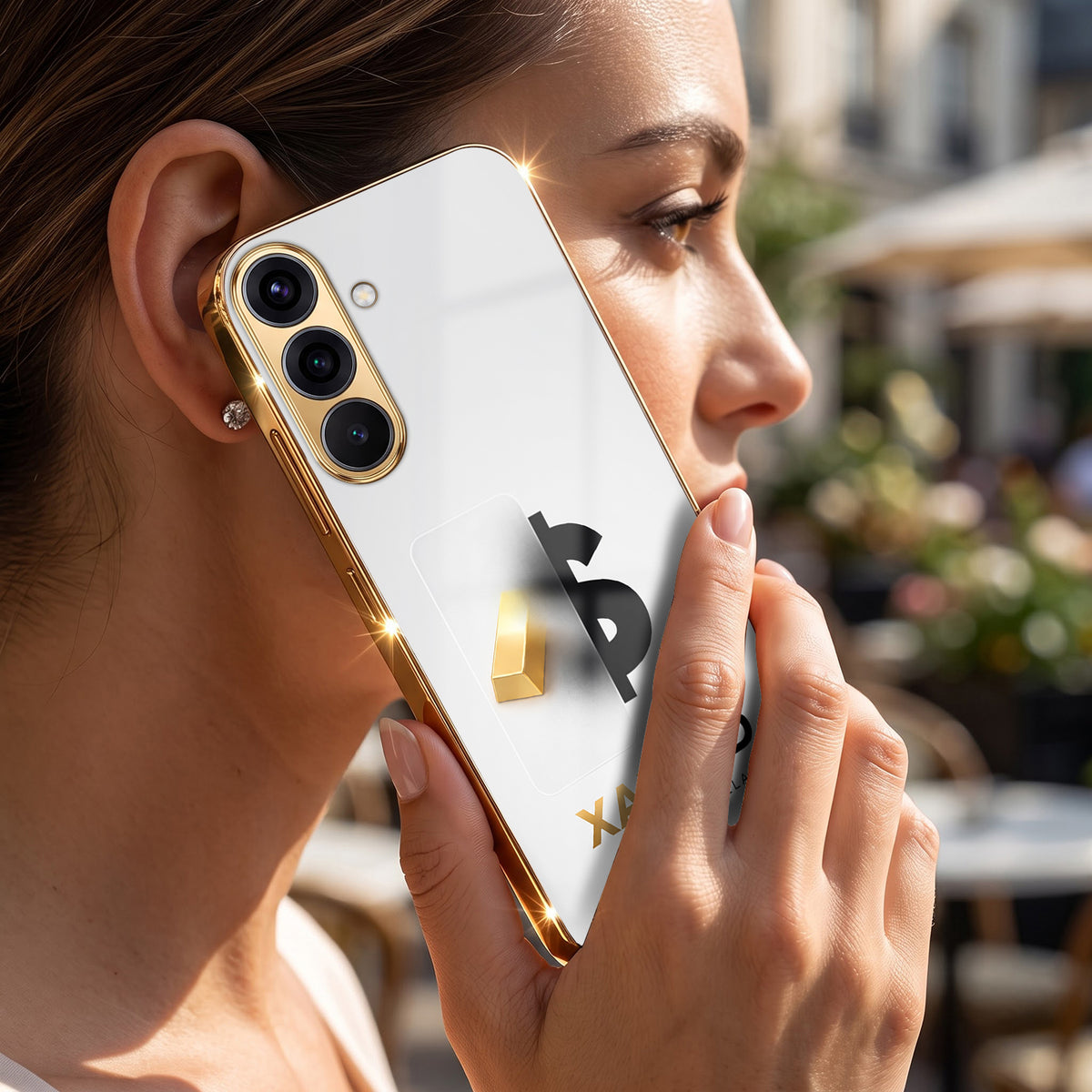 Samsung Galaxy A36 5G Luxury XAU/USD Gold Electroplated Glass Phone Back Case