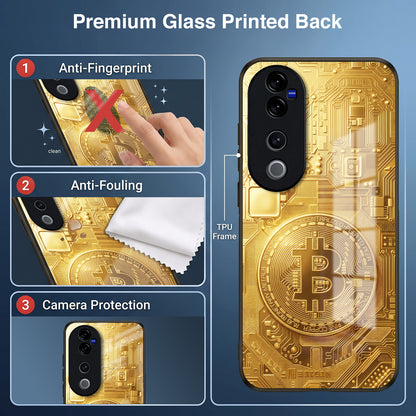 Vivo V50 5G Bitcoin Acrylic Glass Back Case