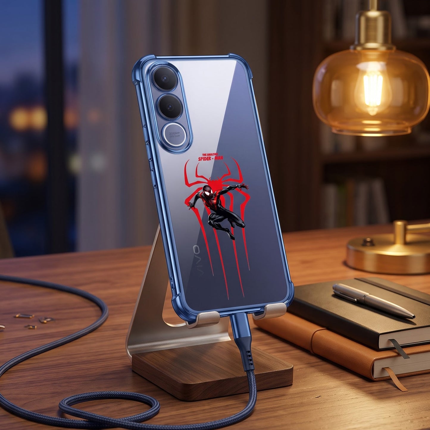 Vivo V70 FE 5G Premium 3D Spot UV Amazing Spider-Man Sticker Shockproof Airbags Case