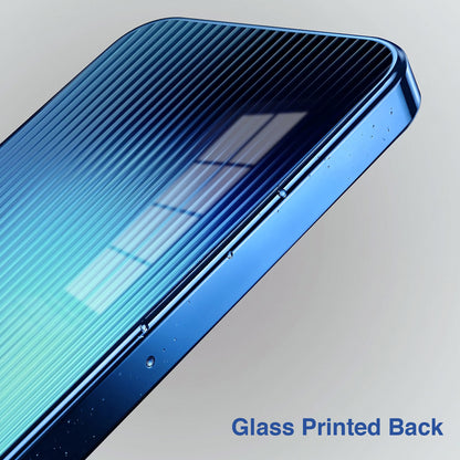 Vivo V70 FE 5G Aureon X1 Blue Electroplated Glass Phone Back Case