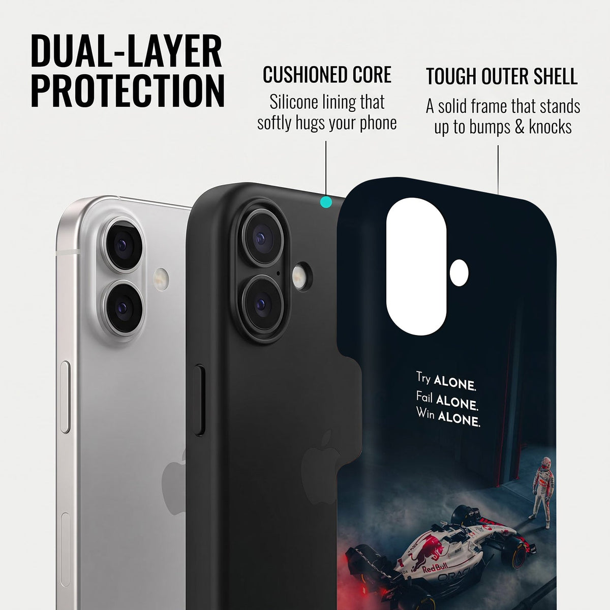 iPhone 16 5G Win Alone F1 Racing Protective Case