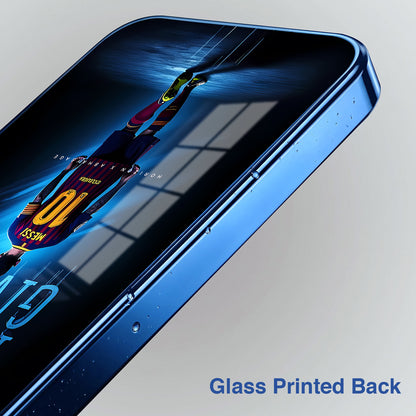Vivo V70 FE 5G Naver Give Up Blue Electroplated Glass Phone Back Case