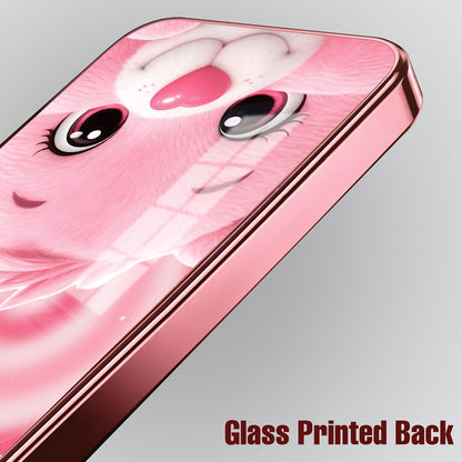 Vivo V40 Pro 5G Luxury Cute Cat Pink Electroplated Glass Phone Back Case