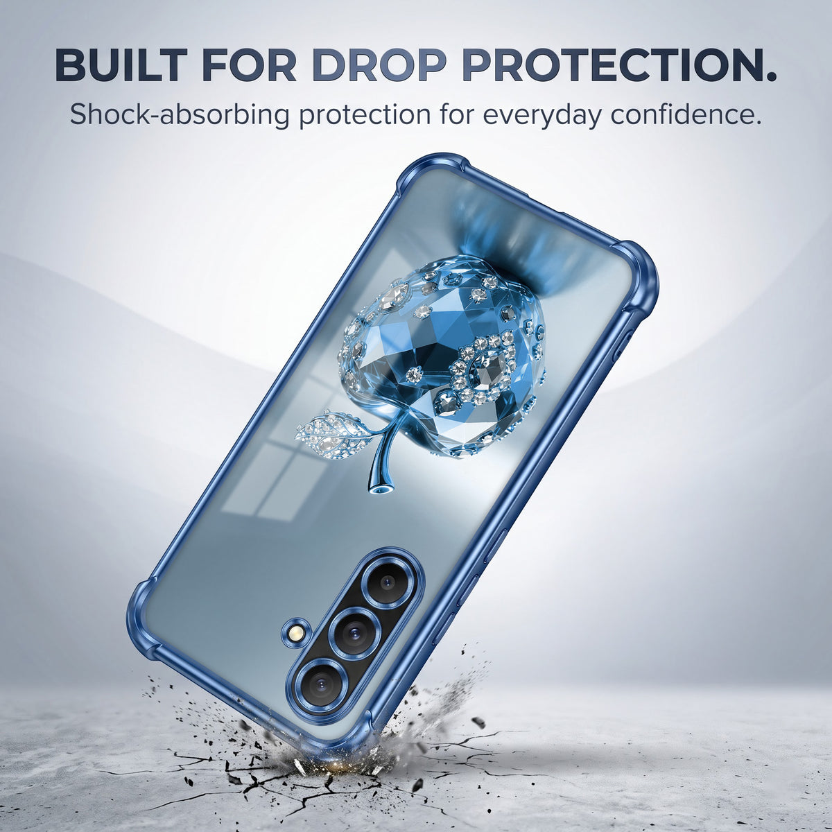 Samsung Galaxy A56 5G Blue Apple Airbags Printed Back Case