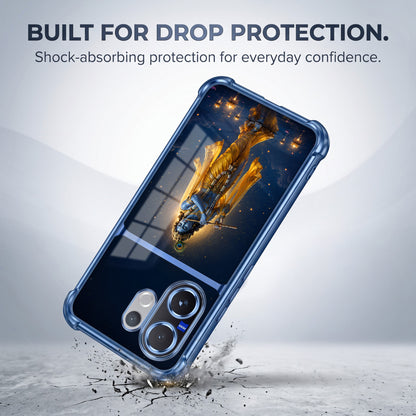 Vivo V60 5G Divine Krishna Dual-Tone Transparent Airbags Case