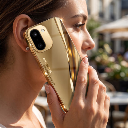 OnePlus 15R 5G Luxury Infinity Energy Gold Electroplated Glass Phone Case