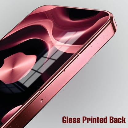 Redmi Note 15 Pro+ 5G Luxury Wave Pink Electroplated Glass Phone Back Case