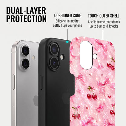 iPhone 16 5G Pink Cherry Blossom Protective Case