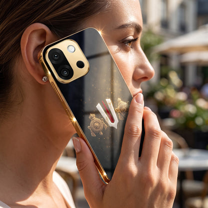 OnePlus 13s 5G Royal Heritage Edition Gold Electroplated Glass Phone Back Case
