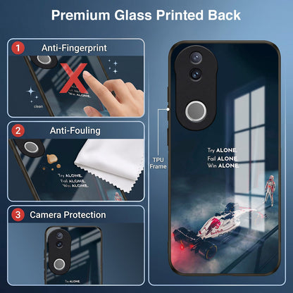 Vivo V50 5G Win Alone F1 Racing Acrylic Glass Back Case