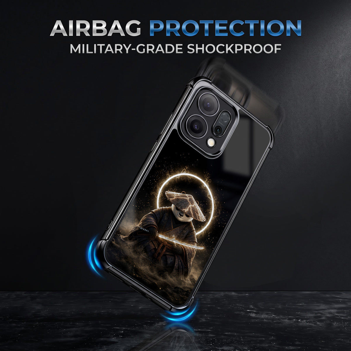 Oppo Reno 14 5G Warrior Panda Airbags Printed Back Case