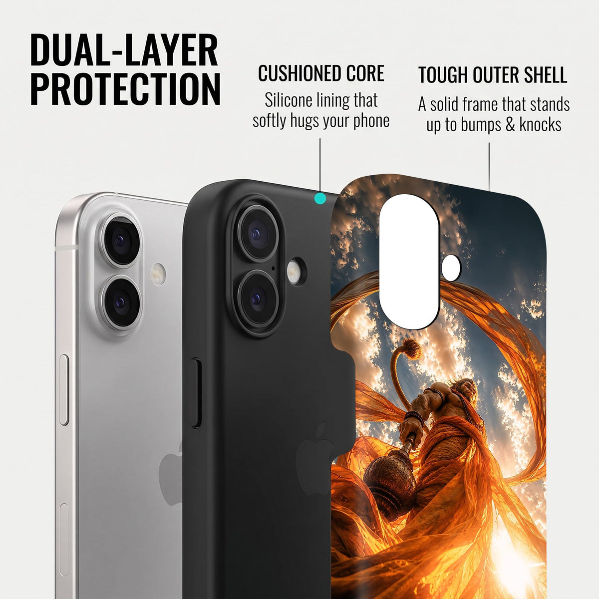 iPhone 16 5G Divine Hanuman Protective Case