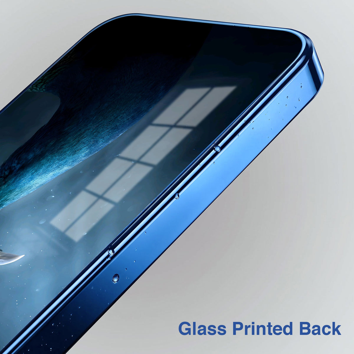 Vivo V70 FE 5G Royal Peacock Blue Electroplated Glass Phone Back Case