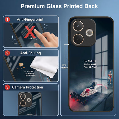 Oppo A5 Pro 5G Win Alone F1 Racing Acrylic Glass Back Case