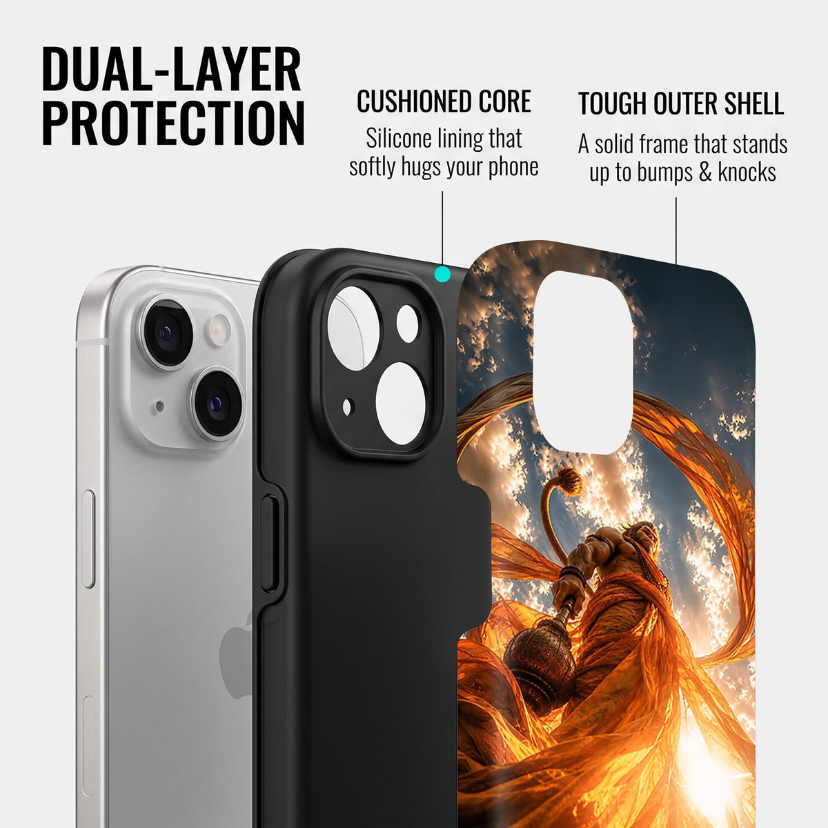 iPhone 15 5G Divine Hanuman Protective Case