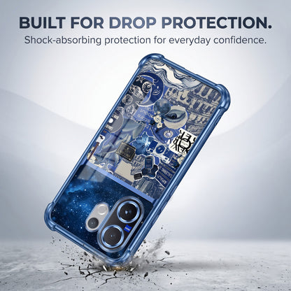 Vivo V60 5G Cosmic Vintage Dual-Tone Transparent Airbags Case