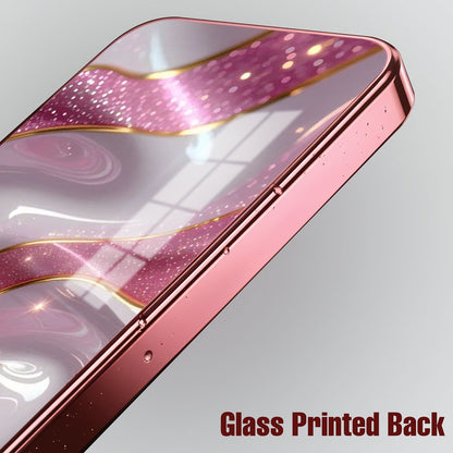 Vivo V70 FE 5G Pearl Marble Pink Electroplated Glass Phone Back Case