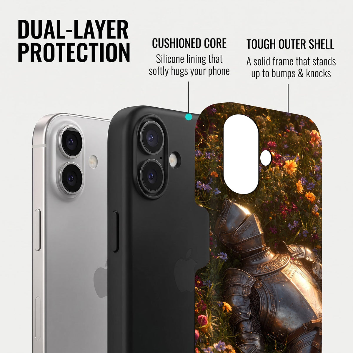iPhone 16 5G Armored Knight Protective Case
