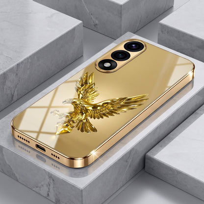Oneplus Nord 5 5G Golden Eagle Gold Electroplated Glass Phone Back Case