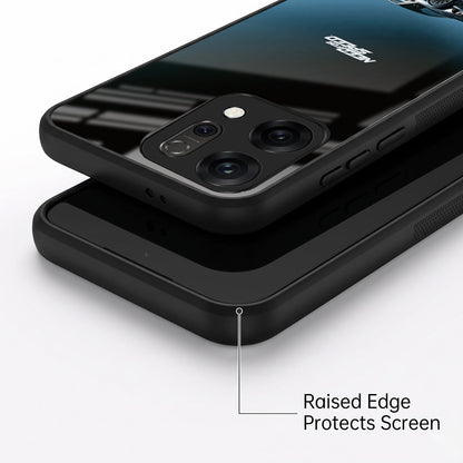 Oppo Reno 14 5G Premium Acrylic Shockproof Glass Back Case (Speed Legend)