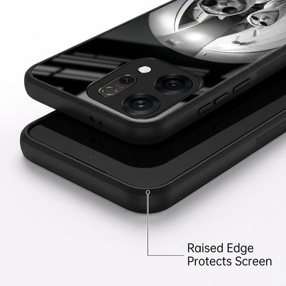 Oppo Reno 14 5G Premium Acrylic Shockproof Glass Back Case (Purrfect Duo)