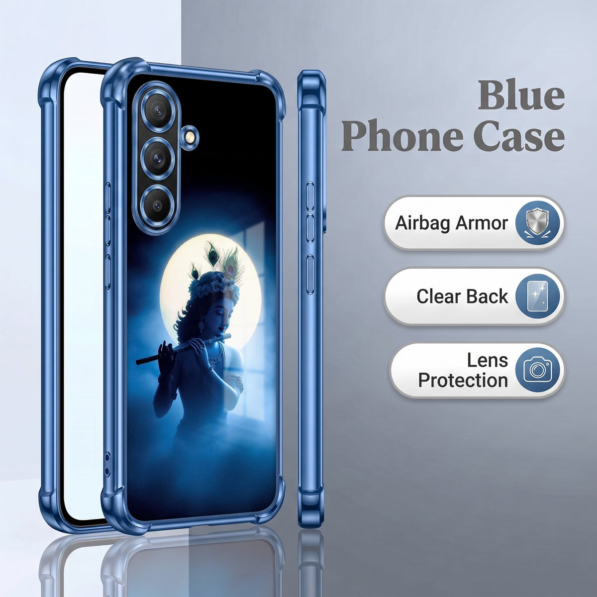 Samsung Galaxy A36 5G Midnight Krishna Airbags Printed Back Case