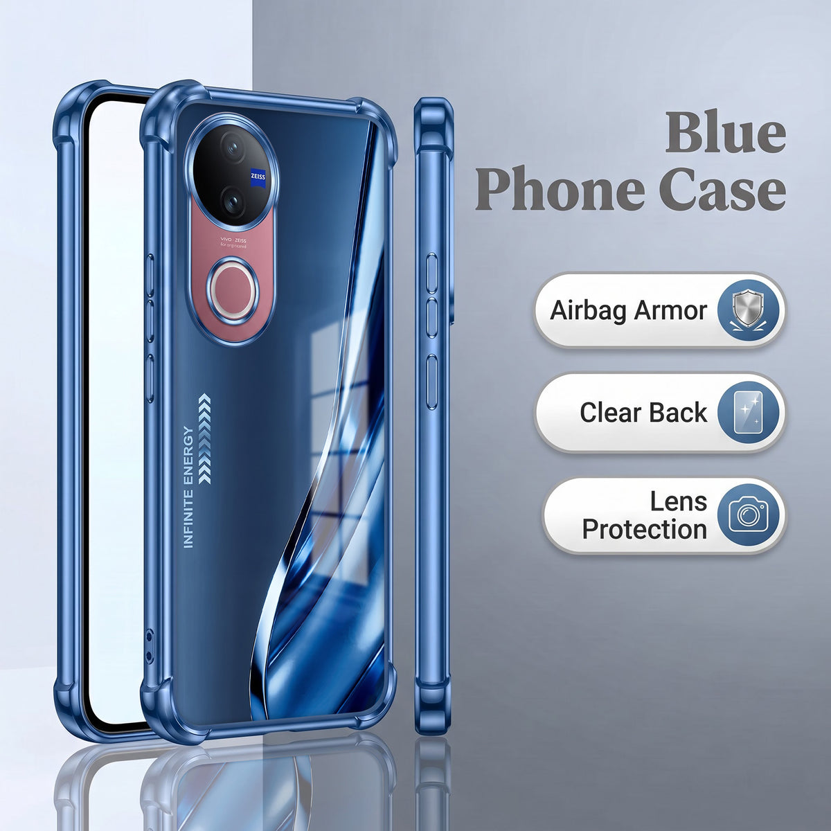 Vivo V50 5G Premium Infinity Energy Airbags Printed Back Case