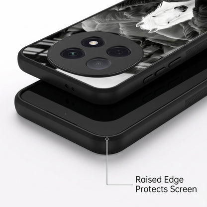 Oppo F29 Pro 5G Premium Acrylic Shockproof Glass Back Case (Mystic Stallion)