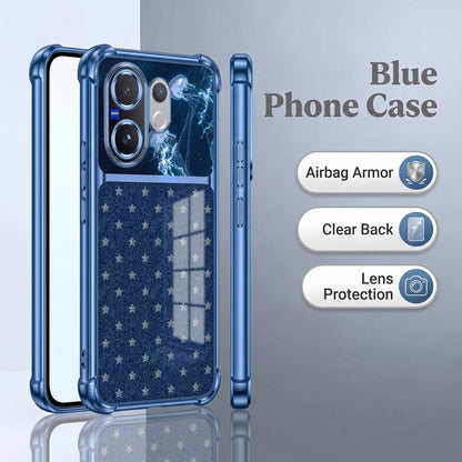 Vivo V60 5G Galaxy Stars Dual-Tone Transparent Airbags Case