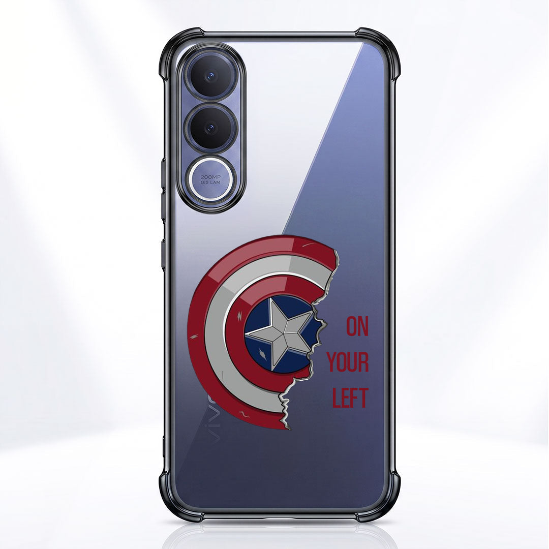 Vivo V70 FE 5G Premium 3D Spot UV Shield Sticker Shockproof Airbags Case