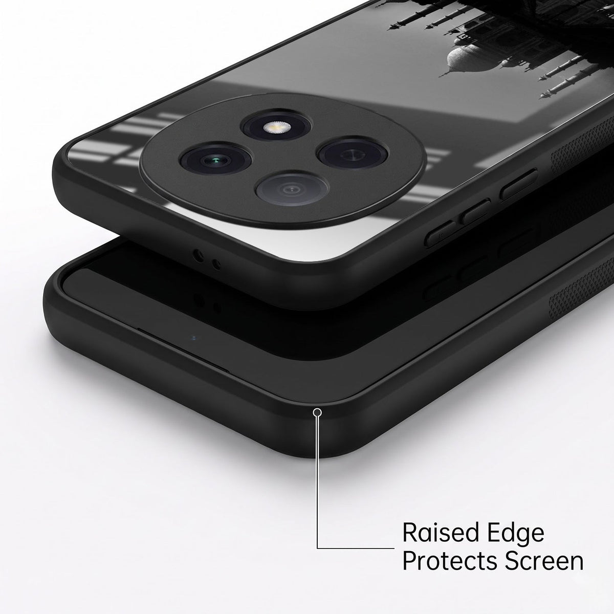Oppo F29 Pro 5G Premium Acrylic Shockproof Glass Back Case (Taj Mahal)