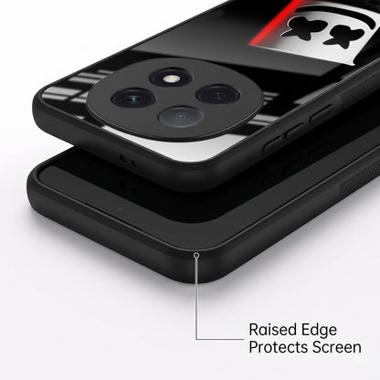 Oppo F29 Pro 5G Premium Acrylic Shockproof Glass Back Case (Mask Dark)