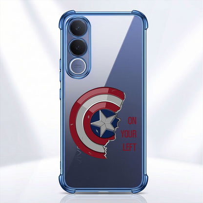 Vivo V70 FE 5G Premium 3D Spot UV Shield Sticker Shockproof Airbags Case