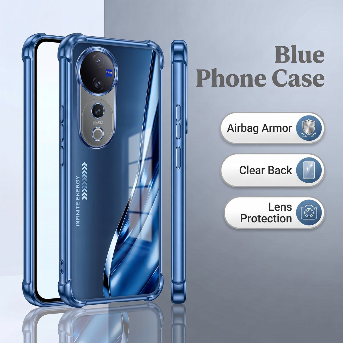 Vivo V40 Pro 5G Premium Infinity Energy Airbags Printed Back Case