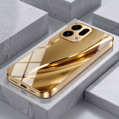 Oppo Find X9 5G Luxury Infinity Energy Gold Electroplated Glass Phone Case
