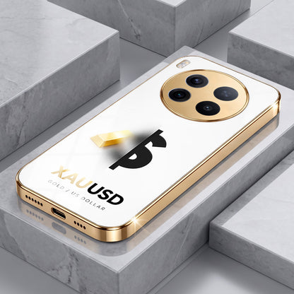 Vivo X300 Pro 5G Luxury XAU/USD Gold Electroplated Glass Phone Back Case