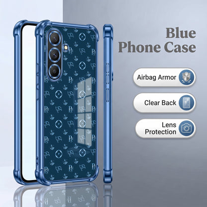 Samsung Galaxy A36 5G Luxury Monogram Blue Airbags Printed Back Case