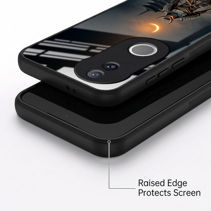 Vivo V50 5G Samurai Warrior Acrylic Glass Back Case