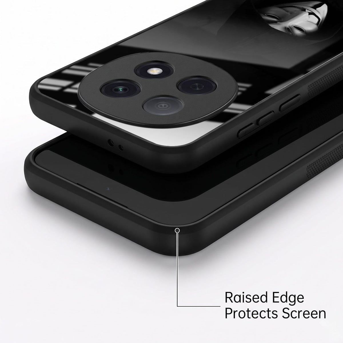 Oppo F29 Pro 5G Premium Acrylic Shockproof Glass Back Case (Dark Hacker)