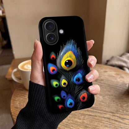 iPhone 16 5G Multi-Feather Peacock Protective Cases