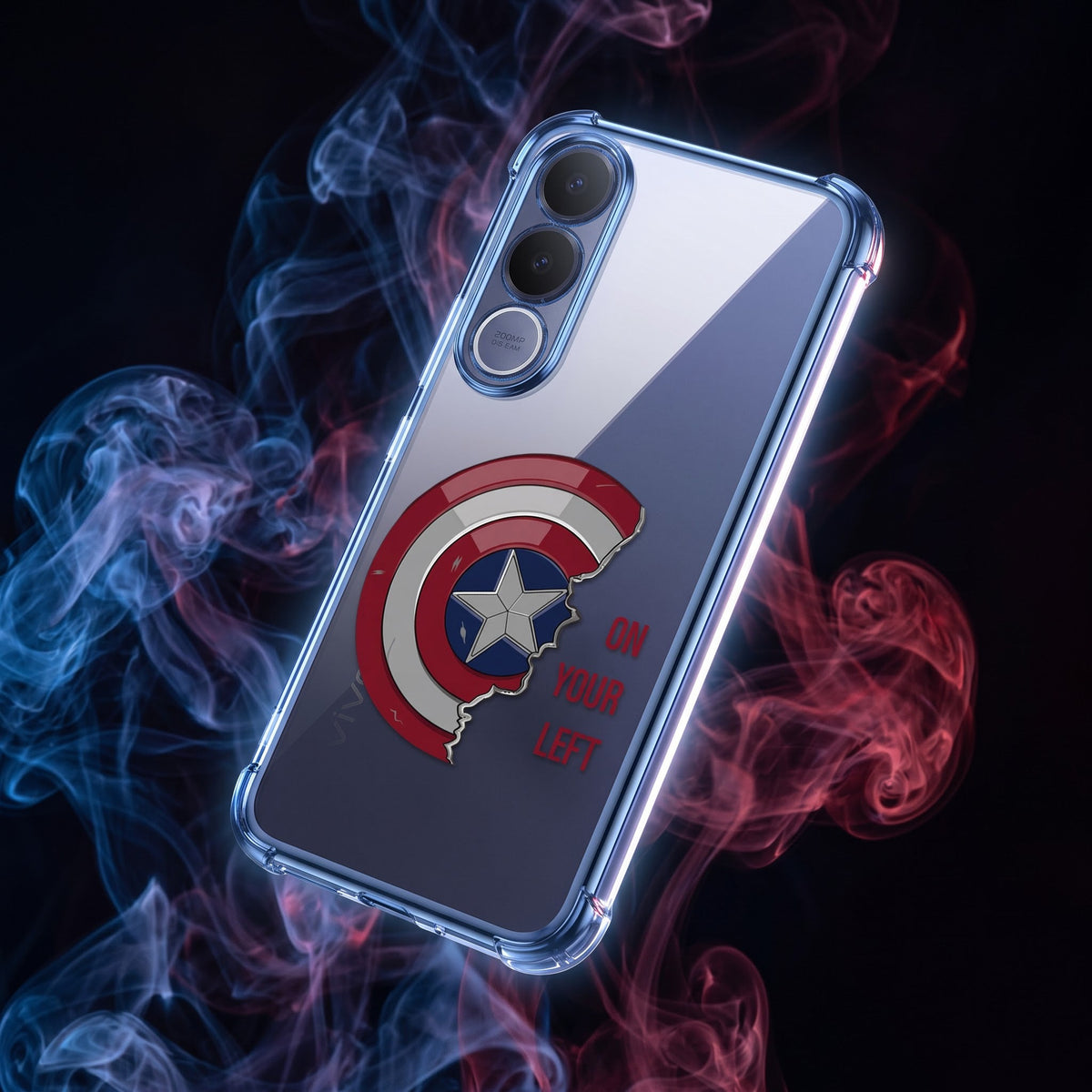 Vivo V70 FE 5G Premium 3D Spot UV Shield Sticker Shockproof Airbags Case