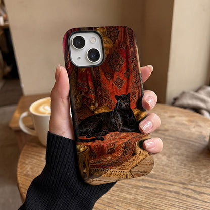 iPhone 15 5G Royal Black Panther Protective Case