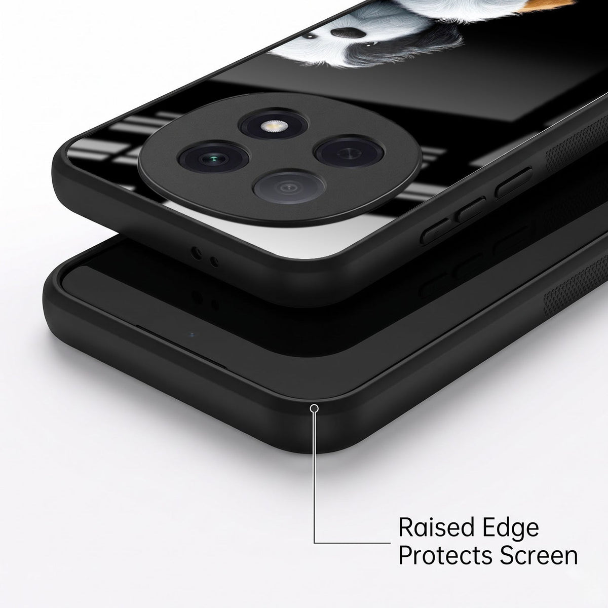 Oppo F29 Pro 5G Premium Acrylic Shockproof Glass Back Case (Fluffy Puppies)