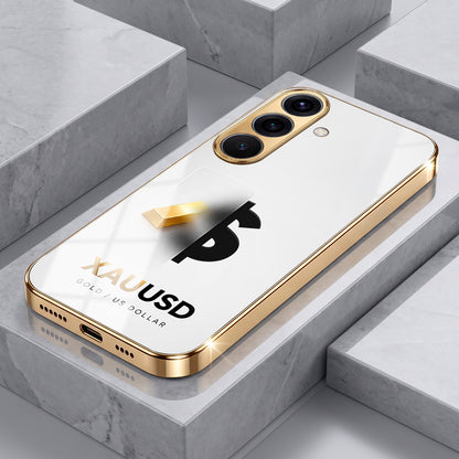 Samsung Galaxy A36 5G Luxury XAU/USD Gold Electroplated Glass Phone Back Case