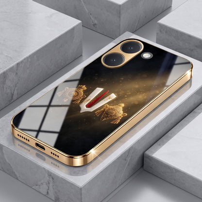 Poco X8 Pro 5G Royal Heritage Edition Gold Electroplated Glass Phone Back Case