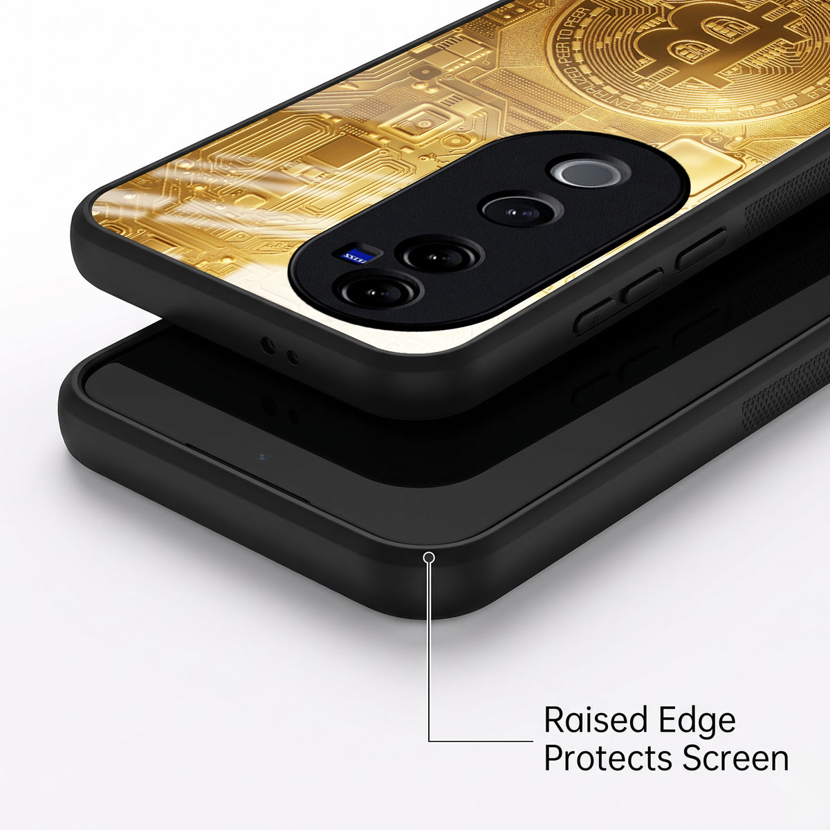 Vivo V50 5G Bitcoin Acrylic Glass Back Case