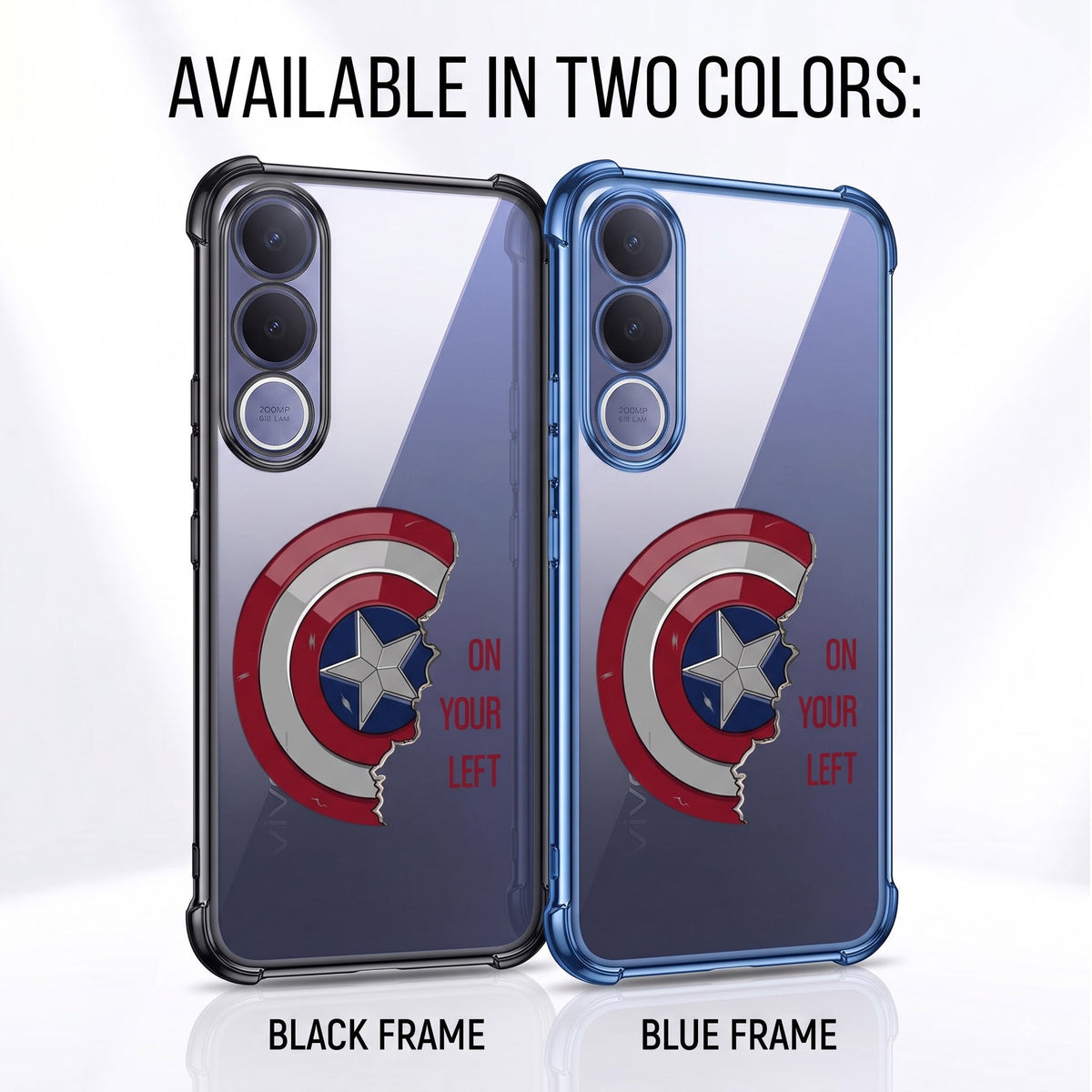 Vivo V70 FE 5G Premium 3D Spot UV Shield Sticker Shockproof Airbags Case