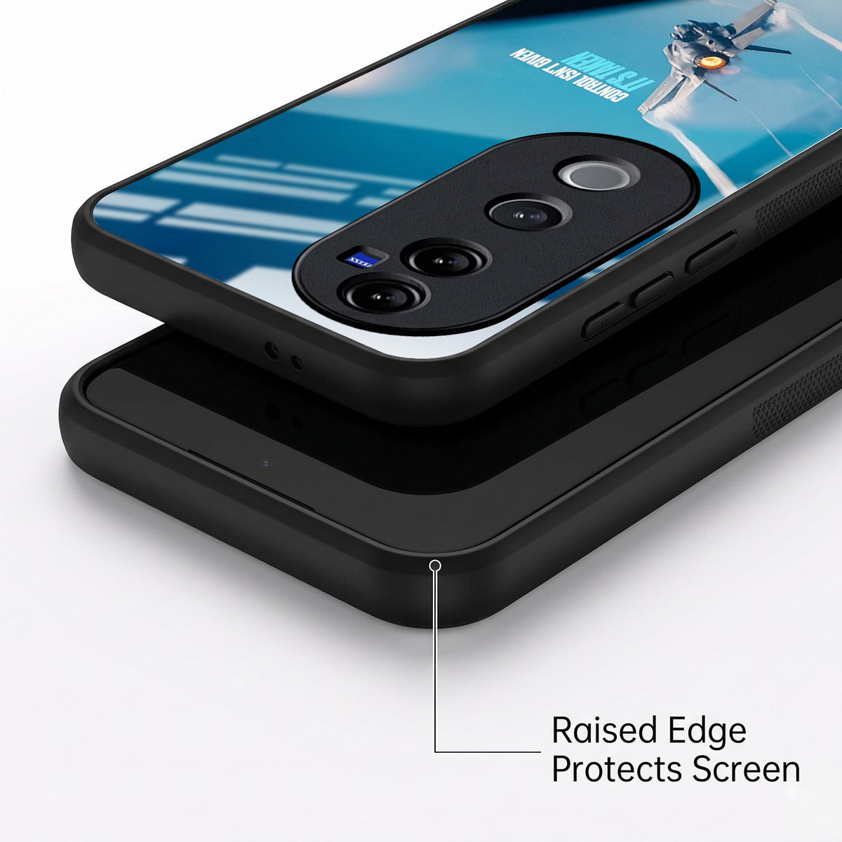 Vivo V40 Pro 5G Fighter Jet Control Acrylic Glass Back Case