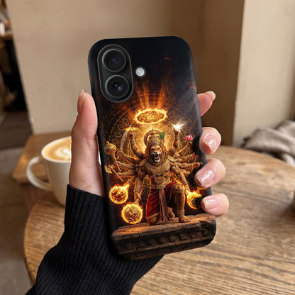 iPhone 16 5G Lord Narasimha Protective Cases