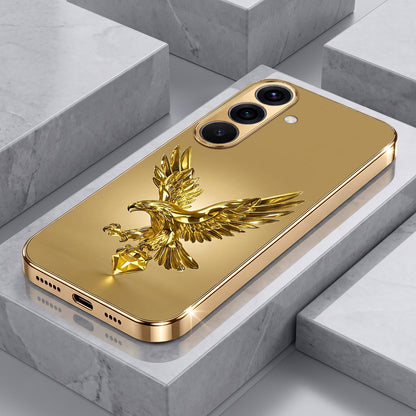 Samsung Galaxy A36 5G Golden Eagle Gold Electroplated Glass Phone Back Case